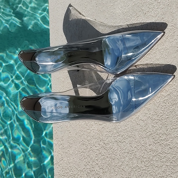 Good American clear Cinderella pointed toe pump - Picture 8 of 16